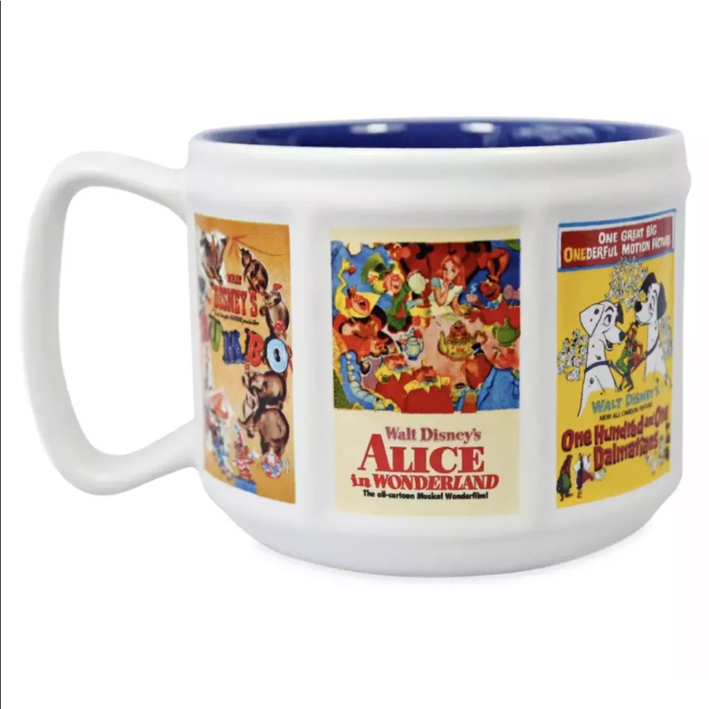 Disney Vintage Movie Poster Ceramic Mug Cinderella Dumbo Peter Pan Mug